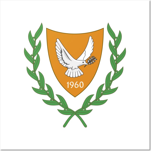 Coat of arms of Northern Cyprus Wall Art by Wickedcartoons